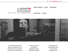 Tablet Screenshot of lussierkhouzam.com